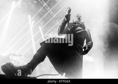 Marilyn Manson, der amerikanische Musiker und Sänger, führt ein Live Konzert in Sentrum Scene in Oslo. Norwegen, 09.06 2015. Stockfoto