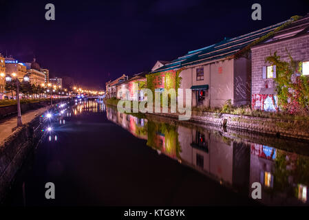 An der Canal Street, Otaru, Sapporo Stockfoto