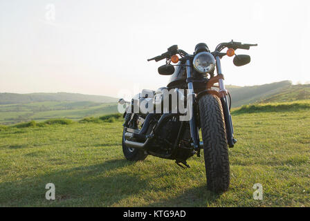 Harley Davidson 48 Sportster in der Landschaft Stockfoto