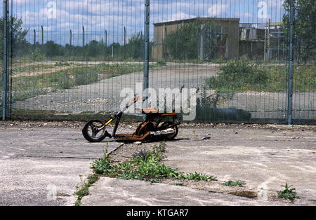 Das verlassene Greenham Common Airbase, Berkshire, Großbritannien, 2013 Stockfoto