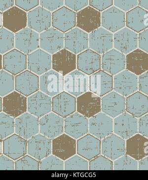 Nahtlose vintage abgenutzt Polygon lackierten Holz- Textur Hintergrund Stock Vektor