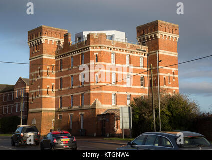 Le Marchant Kaserne Heimat der Wiltshire Regiments 1878-1967 an Gehäuse, Devizes, England, Großbritannien Stockfoto