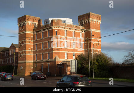 Le Marchant Kaserne Heimat der Wiltshire Regiments 1878-1967 an Gehäuse, Devizes, England, Großbritannien Stockfoto