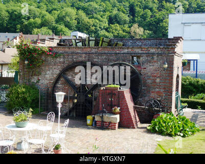 Beaumont le Roger (Eure, Fr) roue d'eau Stockfoto