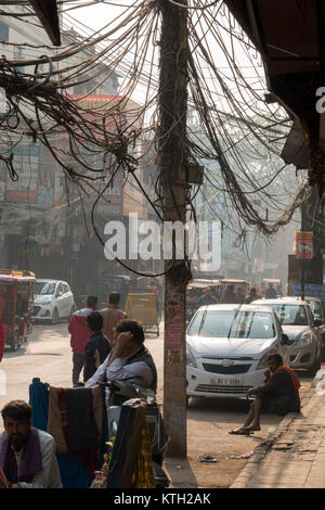 Old Delhi street scene, Neu Delhi, Indien Stockfoto