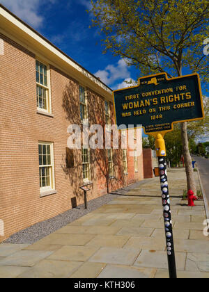 Die Rechte der Frauen National Historical Park, Finger Lakes, Seneca Falls, New York, USA Stockfoto