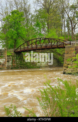 Lock 29, Penninsula, Cuyahoga Valley National Park, Brecksville, Ohio, USA Stockfoto