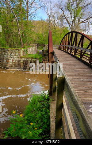 Lock 29, Penninsula, Cuyahoga Valley National Park, Brecksville, Ohio, USA Stockfoto