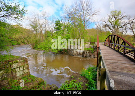 Lock 29, Penninsula, Cuyahoga Valley National Park, Brecksville, Ohio, USA Stockfoto