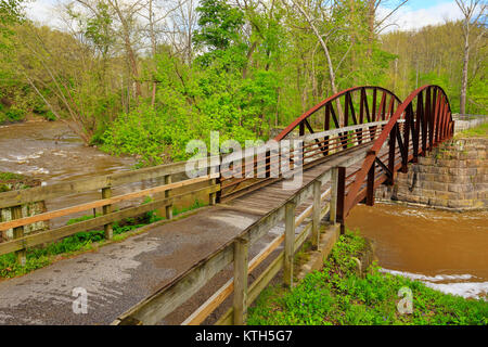 Lock 29, Penninsula, Cuyahoga Valley National Park, Brecksville, Ohio, USA Stockfoto