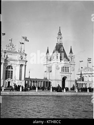 Verwaltung Bogen am Transport und International Exposition. Der Welt wurde in Omaha, Nebraska vom 1. Juni bis zum 1. November 1898 statt. Bild vom Original kamera Nitrat negativ. Stockfoto