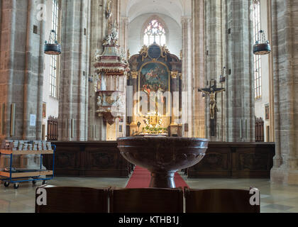 Kirche St. Othmar in Mödling, Österreich. Stockfoto