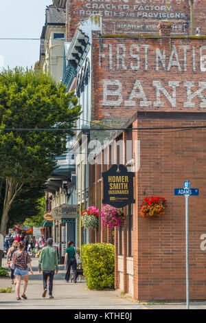 Der Water Street in der Viktorianischen Hafenstadt & Arts Community von Port Townsend auf der Olympic Halbinsel in Washington, Vereinigte Staaten Stockfoto