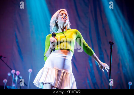 Die Schwedische Pop Sänger, Musiker und Songwriter Veronica Maggio führt ein Live Konzert in der schwedischen Musik Festival Bråvalla Festival 2016. Schweden, 02/07 2016. Stockfoto