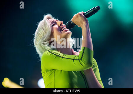 Die Schwedische Pop Sänger, Musiker und Songwriter Veronica Maggio führt ein Live Konzert in der schwedischen Musik Festival Bråvalla Festival 2016. Schweden, 02/07 2016. Stockfoto