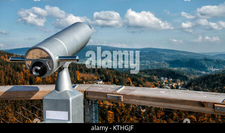 Der Weg in die Baumkronen in der Tschechischen Land, Stockfoto