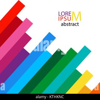 Farbe dynamische Linien. Abdeckung der Leuchte mit leeren Platz für Text. Stock Vektor