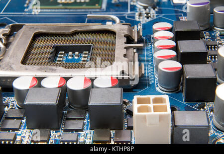 Closeup computer Motherboard Stockfoto
