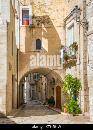 Malerische Anblick in Giovinazzo, Provinz Bari, Apulien, Süditalien. Stockfoto