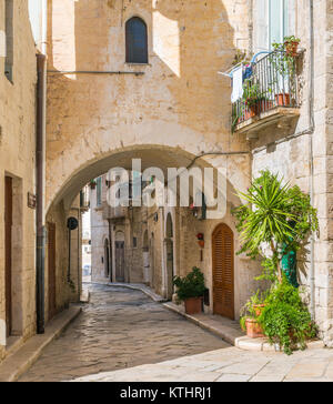 Malerische Anblick in Giovinazzo, Provinz Bari, Apulien, Süditalien. Stockfoto