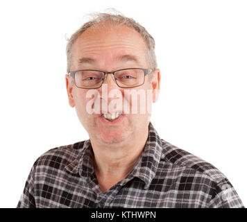 Ein Komiker ist ein Scherz und jemand spöttisch. Stockfoto