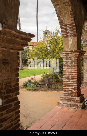 Alte Klöster in San Juan Capistrano Mission Stockfoto