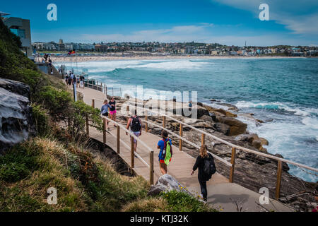 Bondi costal Walk in Sydney coogee Stockfoto