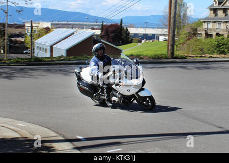 Bellingham, WA Polizei Verkehr Einheit BMW Motorrad (17152468855) Stockfoto