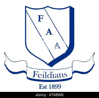 Das FAA-Logo (Federal Aviation Administration) repräsentiert die Luftfahrtaufsichtsbehörde der Vereinigten Staaten. Das Logo zeigt die symbolischen Elemente im Zusammenhang mit Flugreisen und Sicherheit, die die Rolle der Agentur bei der Gewährleistung von Luftverkehrsstandards und -Vorschriften repräsentieren. Stockfoto