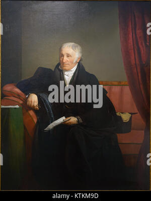 Dieses Ölgemälde von Friedrich von Amerling zeigt Baron Bernhard von Eskeles, eine prominente Figur des europäischen Adels des 18. Und 19. Jahrhunderts. Das Werk ist im Germanischen Nationalmuseum in Nürnberg untergebracht. Stockfoto