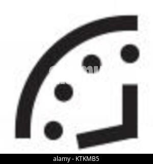 Doomsday Clock 17 Minute. Stockfoto