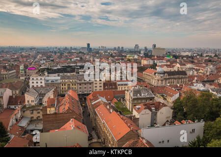 Zagreb Stadt in Kroatien Stockfoto