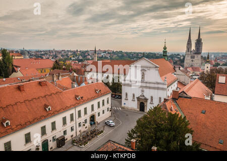 Ansicht von Zagreb Stockfoto
