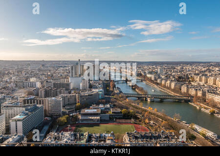 Die Skyline von Paris. Stockfoto