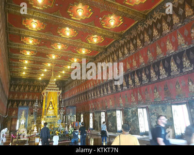 Das Bangkok National Museum, wie auf diesem Bild vom 22. April 2017 gezeigt, zeigt das kulturelle Erbe von Thailandâ mit einer riesigen Sammlung historischer Artefakte und Kunstwerke. Stockfoto