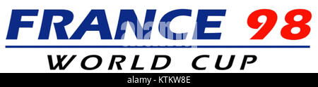 Ein historischer Sportereignis mit Schwerpunkt auf der FIFA Fussball-Weltmeisterschaft 1998 in Frankreich, in der Schlüsselmomente, Teams und die Auswirkungen des Turniers auf den globalen Fußball vorgestellt werden. Stockfoto