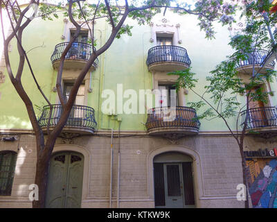 Barcelona Distrito de Sant Andreu, 02. Stockfoto