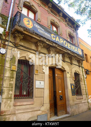 Barcelona Distrito de Sant Andreu, Centro Cultural Capoeira Stockfoto