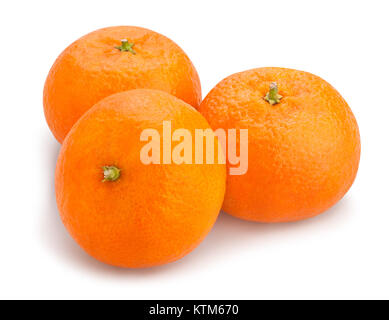 Tangerine Pfad isoliert Stockfoto