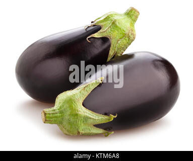 Aubergine Pfad isoliert Stockfoto