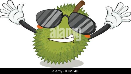 Abbildung einer lichi auf weißem Hintergrund Stock Vektor