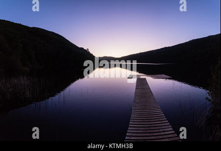 Huerquehue Nationalpark in den Ausläufern der Anden, in der Valdivian gemäßigten Regenwald der la Araucania Region im südlichen Chile, Patagonien. Stockfoto