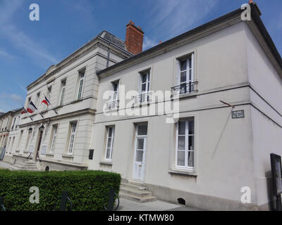 Bessancourt ist eine Gemeinde im französischen Département Val d'Oise, bekannt für ihr Rathaus, ein Schlüsselelement der lokalen Verwaltung und des Gemeindelebens. Stockfoto