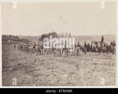 Batterie in Aktion, Fredericksburg, 13. Dezember 1862 MET DP 274775 Stockfoto