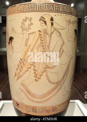 Atalanta Lekythos, 500-490 v. Chr., Griechischer, Dachboden, zu Douris, Keramik Cleveland Museum der kunst DSC 08212 zugeschrieben Stockfoto