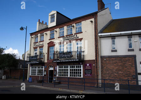 Massimo's Restaurant Hotel in Seaham Harbour, County Durham, England. Stockfoto