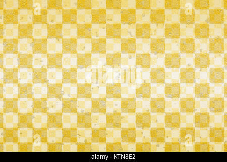 Japanische gold weiß karierten Papier Textur Abstract Stockfoto