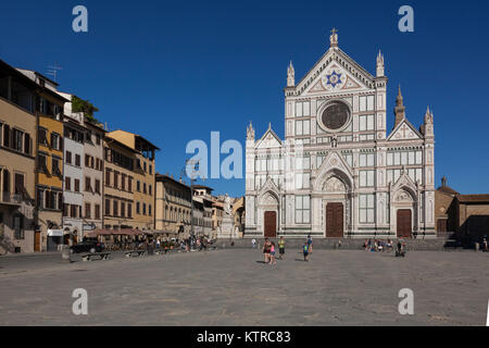 Die Kirche von Santa Croce, Florenz, Italien Stockfoto