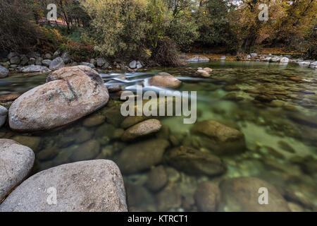 Landschaft in der Nähe von Jarandilla de la Vera, Caceres. Der Extremadura. Spanien. Stockfoto