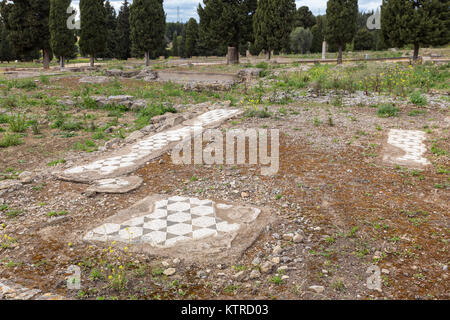 Italica (Spanisch: Italica; Norden des modernen Santiponce, 9 km NW von Sevilla, Spanien) ist eine wunderbare und gut erhaltene römische Stadt und das birthplac Stockfoto